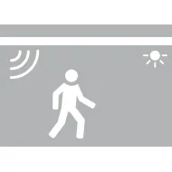 Motion sensor switch Loox, 5/15/30 min delay, Ø12mm, black/white/grey