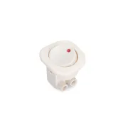 Push switch, mechanical ROCK Ø21mm white