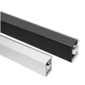 Backsplash aluminum 16x26mm L4200mm white