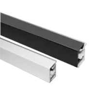 Staljuostė aliuminio 16x26mm, L4200mm, juoda