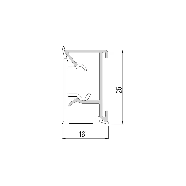 Backsplash for laminate aluminum L4200mm