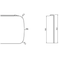 Side moulding for DUROPAL H38mm right