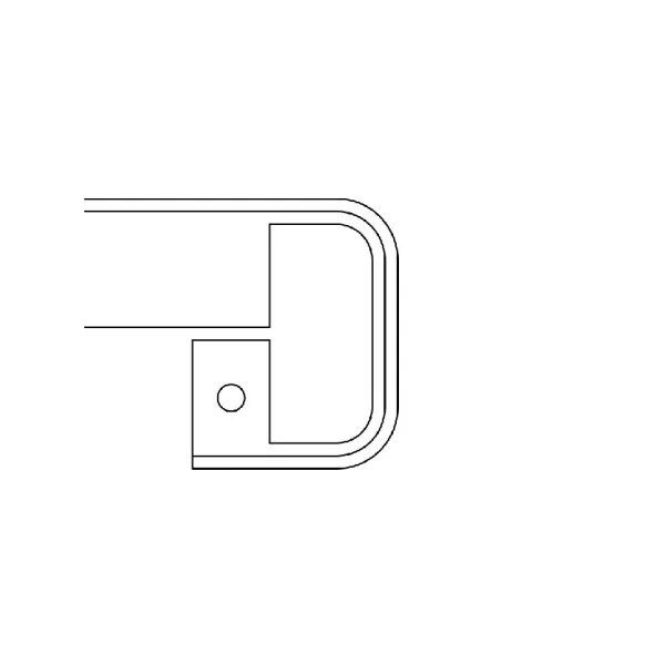 Slot moulding for DUROPAL H38mm