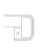 Slot moulding for DUROPAL H38mm