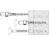 Drill for confirmators 7x50mm
