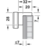 Surface mounted light, LED 1153 24V