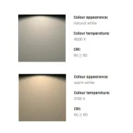 Šviestuvas K-PAD IR 24V/5W aliuminis, šilta balta šviesa 3100K