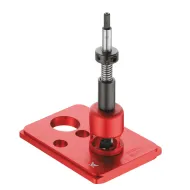 Drill guide set, Häfele Red Jig for Häfele Minifix® Ø15mm cabinet connector
