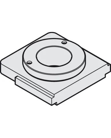 Replaceable drill guide, Minifix 15, tightening distance 24mm