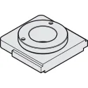 Replaceable drill guide, Minifix 15, tightening distance 24mm