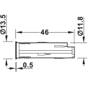 Door sensor switch, Häfele Loox Modular for snap-in connector
