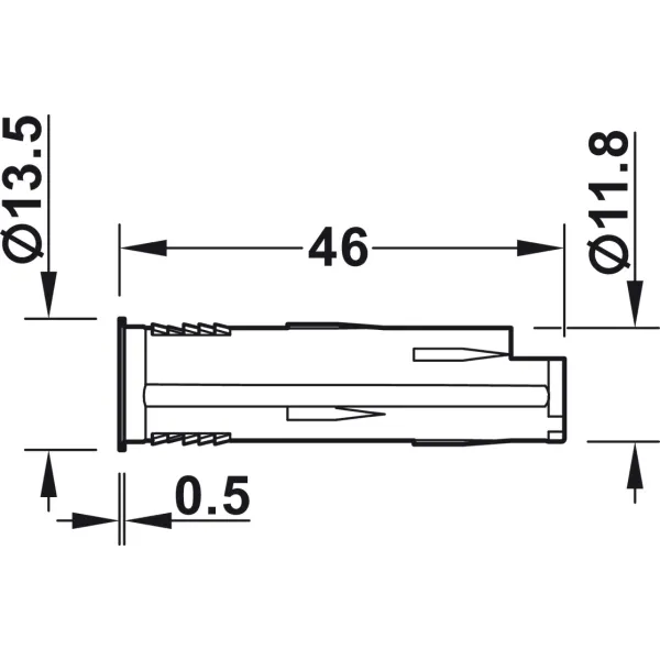 Door sensor switch, Häfele Loox Modular for snap-in connector