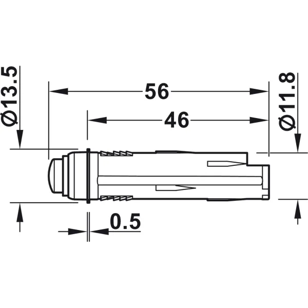 Motion detector, Häfele Loox Modular for snap-in connector