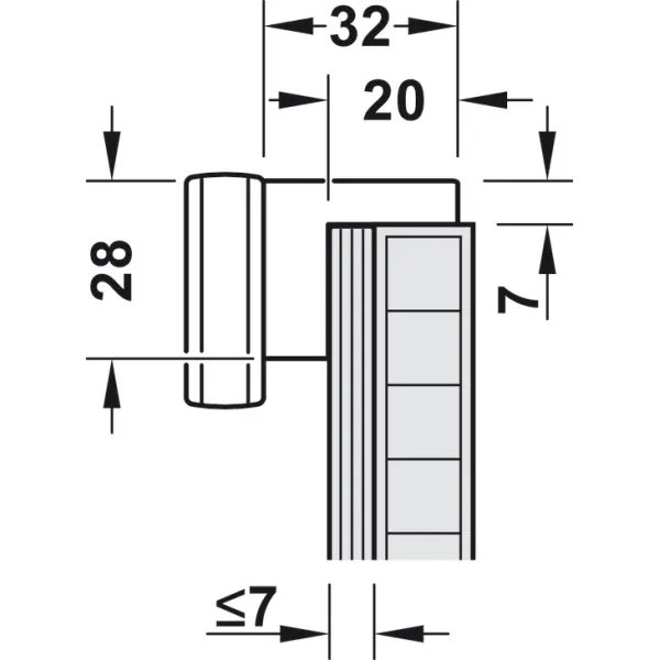 Surface mounted light, LED 1153 24V
