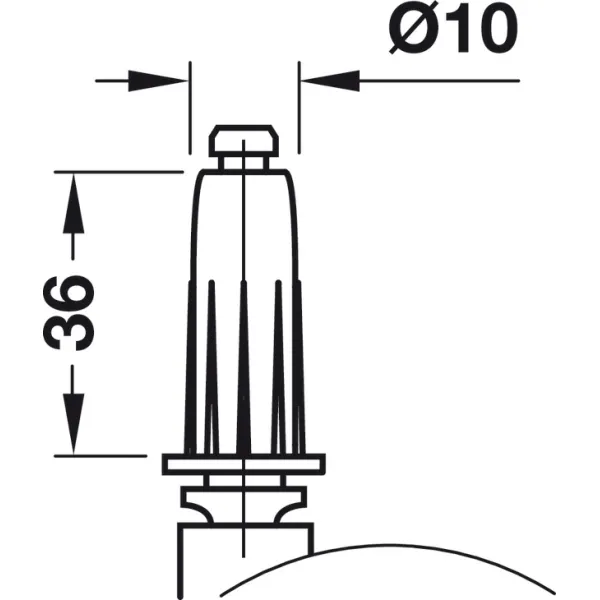 Ratukas su įvore M10 Ø40mm,