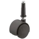 Twin wheel castor, Load bearing capacity 45kg, steerable, with hood