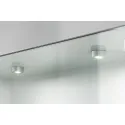 Recess/surface mounted downlight, Häfele Loox LED 2040 12V modular 2-pin (monochrome) aluminium