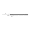 Juosta COB LED 2M, 24V, 3mm, monochromatinė, 3,8W/m, šilta balta šviesa 3000K, 5m