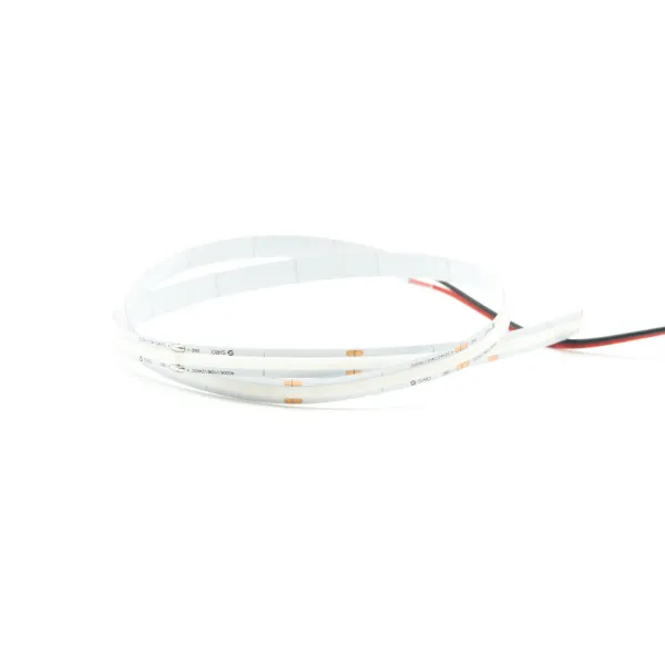 Juosta COB LED 2M8C, 24V, 8mm, monochromatinė, 10W/m, šilta balta šviesa 3000K, 20m
