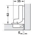 Lankstas METALLA 100 Combi Clip vidinis 95°