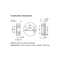 Concealed Cup Hinge Metalla 310 Clip 110° for aluminium frame, inset, 28/6.9, nickel
