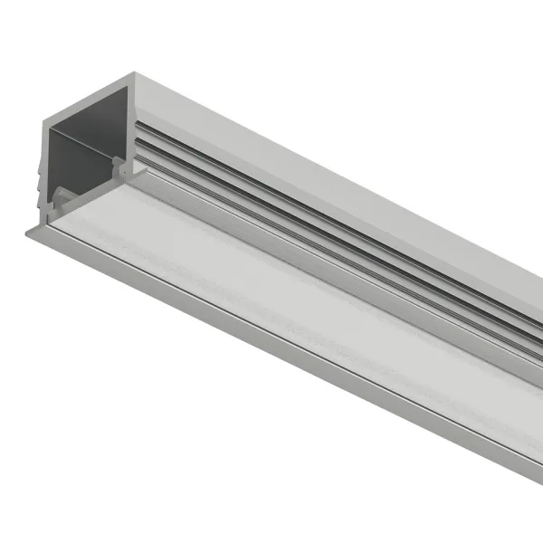 Profilis LED frezuojamas 1103 aliuminis L3000mm, matinis chromas