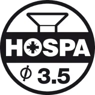 Lankstas METALLA Combi clip pusinis 110°