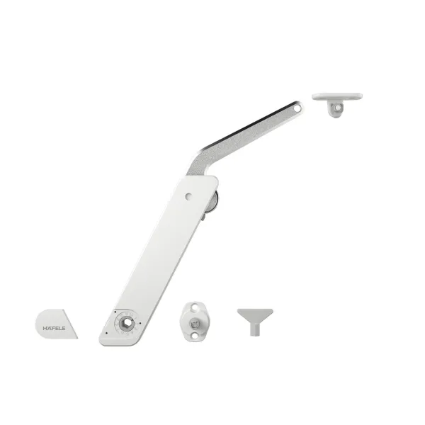 Stay flap fitting, Häfele Free flap H 1.5, metal supporting arm, 1-piece set