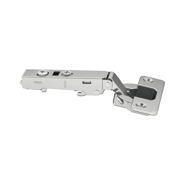 Concealed Cup Hinge Metalla 310 Clip 110° full overlay, push, 48/6, nickel