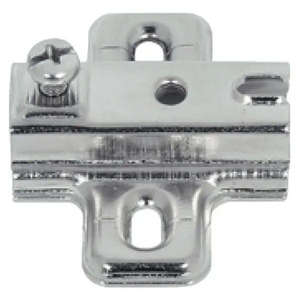 Cruciform mounting plate, Häfele Metalla A, with slide-on system, for screw fixing