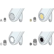Mechanizmas FREE H 1.5 A kairė baltas plastikinis