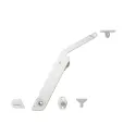 Stay flap fitting, Häfele Free flap H 1.5, all-plastic, 1-piece set