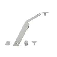 Stay flap fitting, Häfele Free flap H 1.5, all-plastic, 1-piece set
