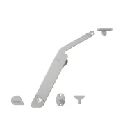 Stay flap fitting, Häfele Free flap H 1.5, all-plastic, 1-piece set