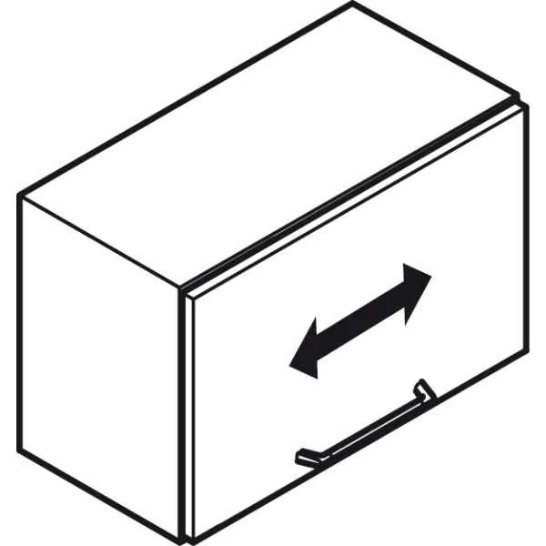 Mechanizmas FREE H 1.5 C kairė pilkas plastikinis