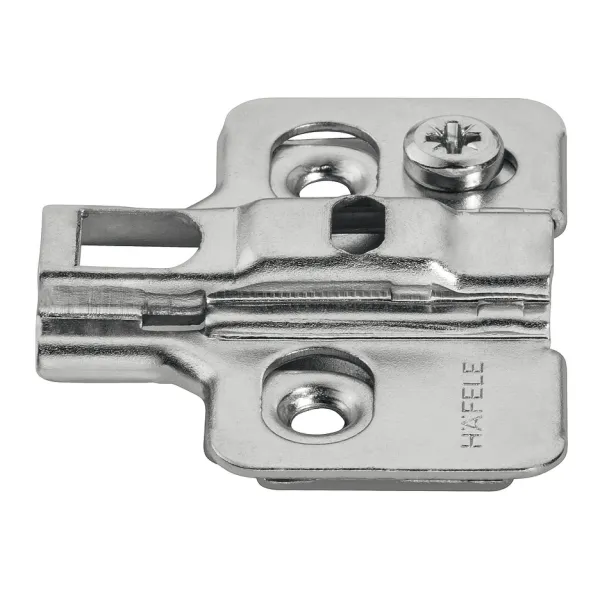 Cruciform mounting plate Metalla 310, Clip, H0mm, with eccentric, nickel