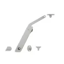 Stay flap fitting, Häfele Free flap H 1.5, all-plastic, 1-piece set