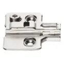 Cruciform mounting plate Metalla 310, Clip, H2mm, with eccentric, nickel