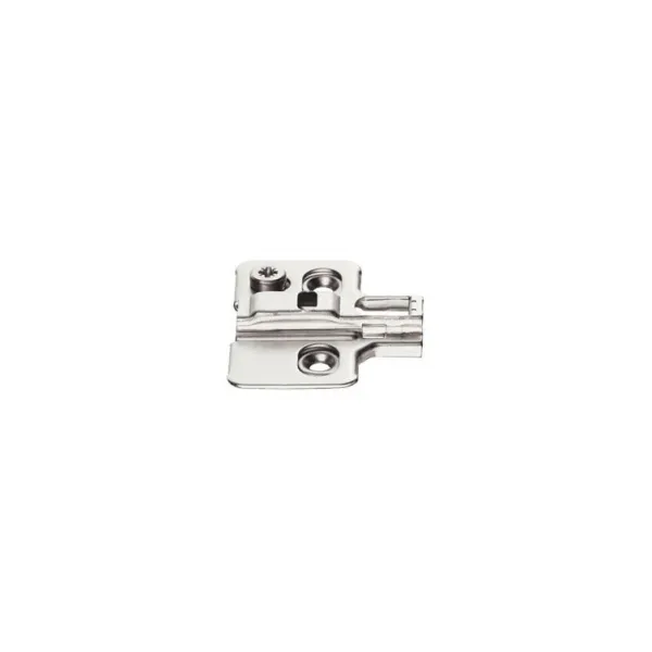 Cruciform mounting plate Metalla 310, Clip, H2mm, with eccentric, nickel