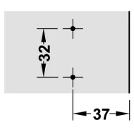 Cruciform mounting plate Metalla 310, Clip, H2mm, with eccentric, nickel