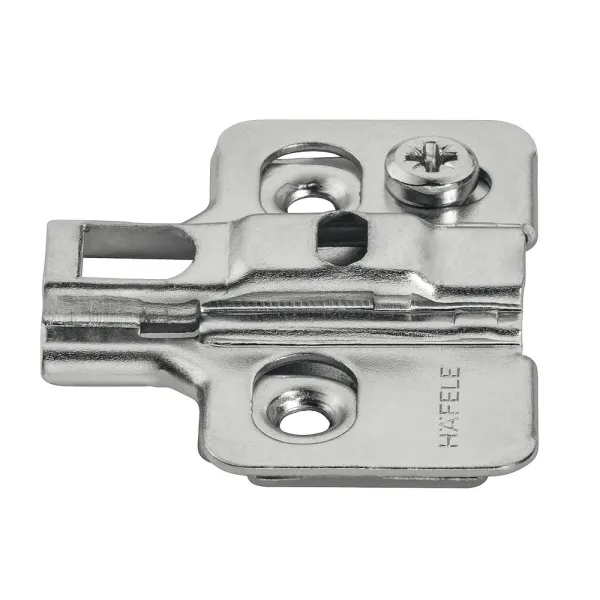 Cruciform mounting plate Metalla 310, Clip, H2mm, with eccentric, black