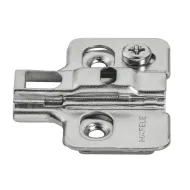 Cruciform mounting plate Metalla 310, Clip, H2mm, with eccentric, black