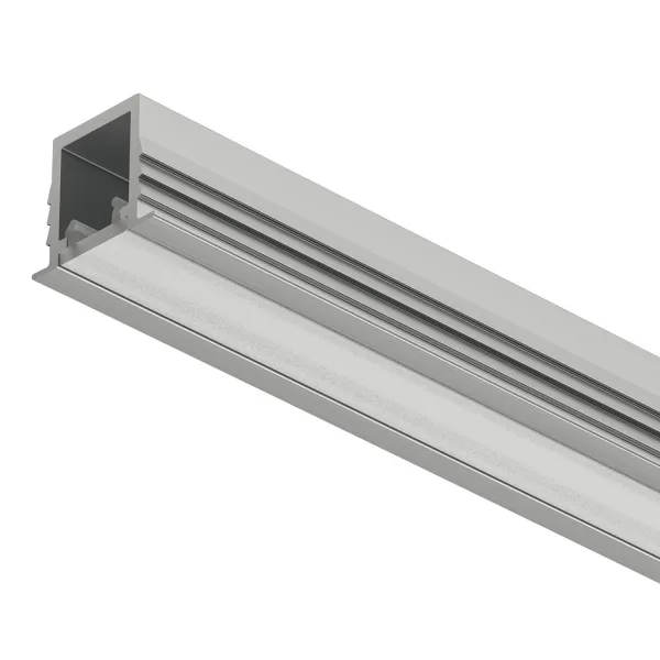Profilis LED frezuojamas 1104 aliuminis L3000mm, matinis chromas
