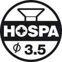 Cruciform mounting plate, Häfele Metalla SM Combi
