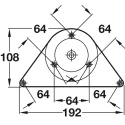 Koja stalui su ratuku Ø60mm, H710mm, pilka
