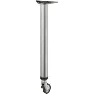 Table leg, Rondella, with castor, straight