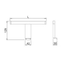 Luminaire LED NITEBS for bathroom mirror 230V/7W L500mm warm white 3000K