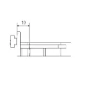 Clip for aluminum plinth