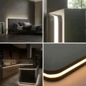 Flexible LED profile AT6 L2000mm 24V 10W/m super warm white 2700K