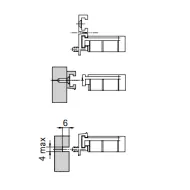 Clip for adjustable leg